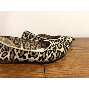 Sketchers Cleo Smoking Flat -  Leopard Print -  Size 9